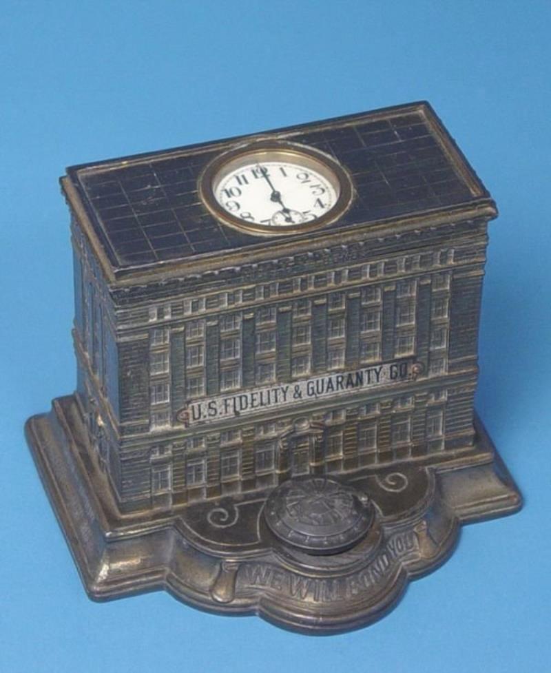 Vintage Advertising Cigar Humidor Clock