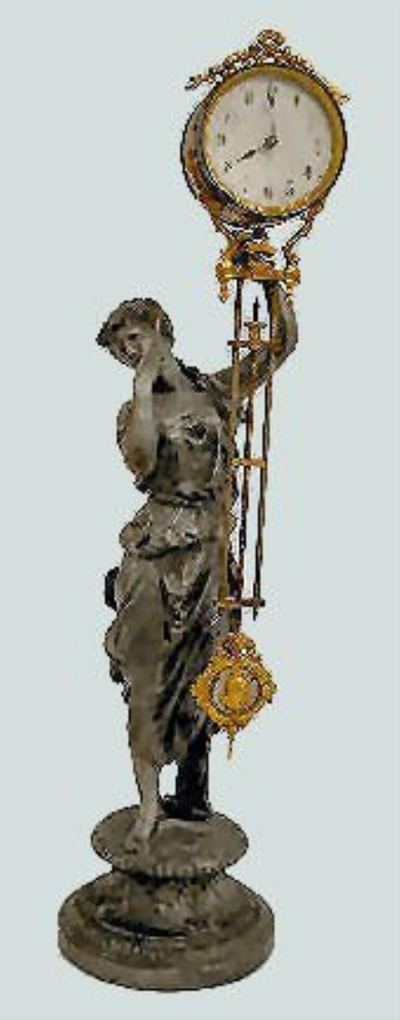 Ansonia “Juno” Statue Swing Clock