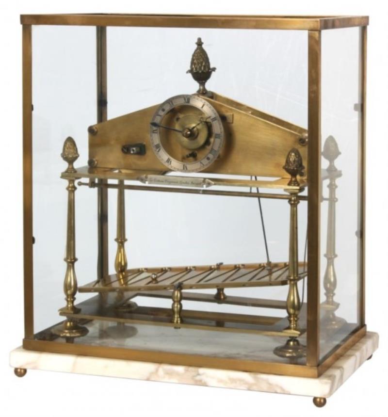 Brass Congreve Rolling Ball Mantle Clock