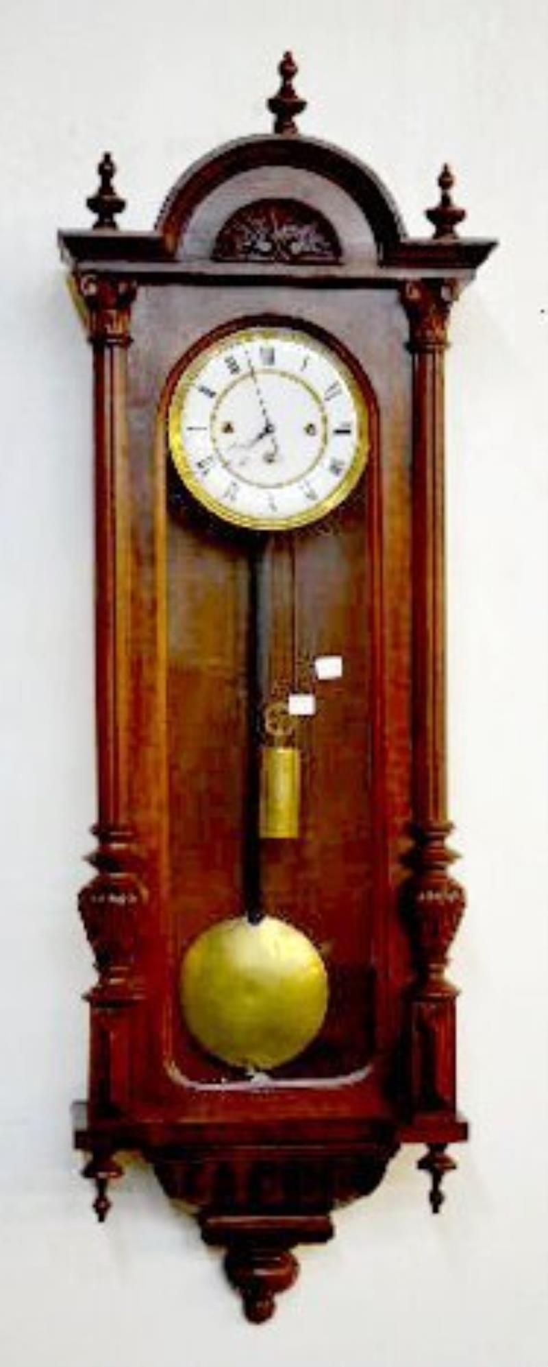 Grand Sonniere Walnut Vienna Regulator Clock