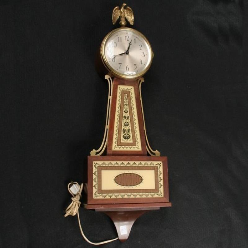 Late 20th Century banjo style wall clock