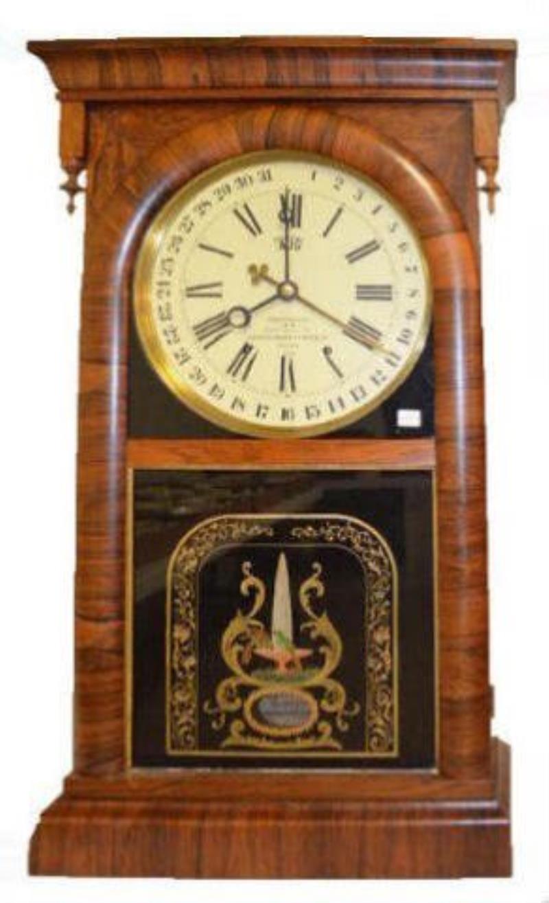 Ansonia Brass & Copper Calendar Clock
