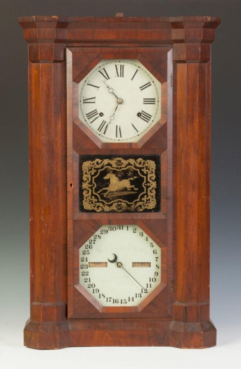 Seth Thomas Double Dial Calendar Clock