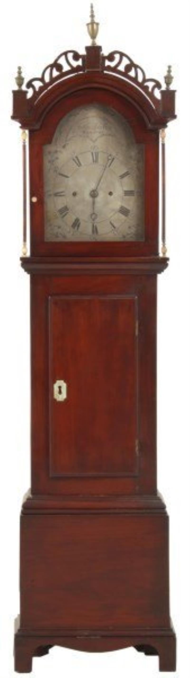 John Bailey Mahogany Dwarf Floor Clock