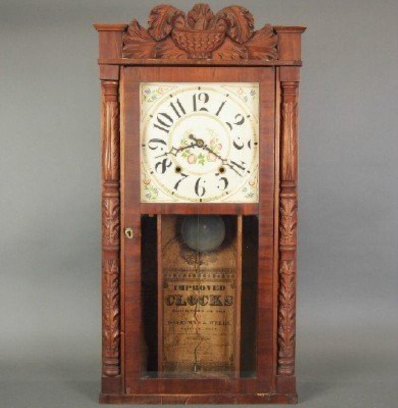 Boardman & Wells shelf clock