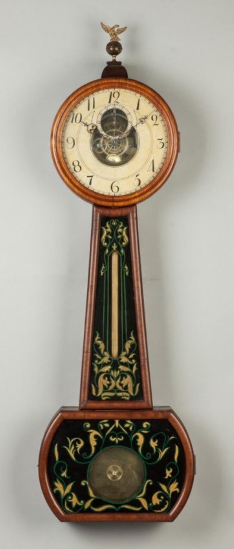 Rare J.A. Hardy Large Banjo Clock