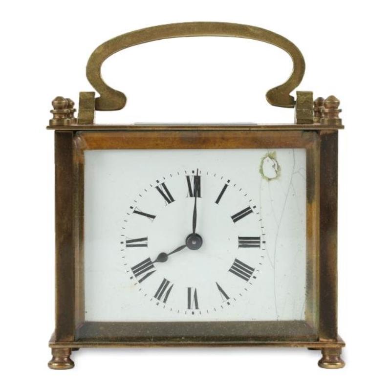 Fine French Brass Carriage Clock & Case