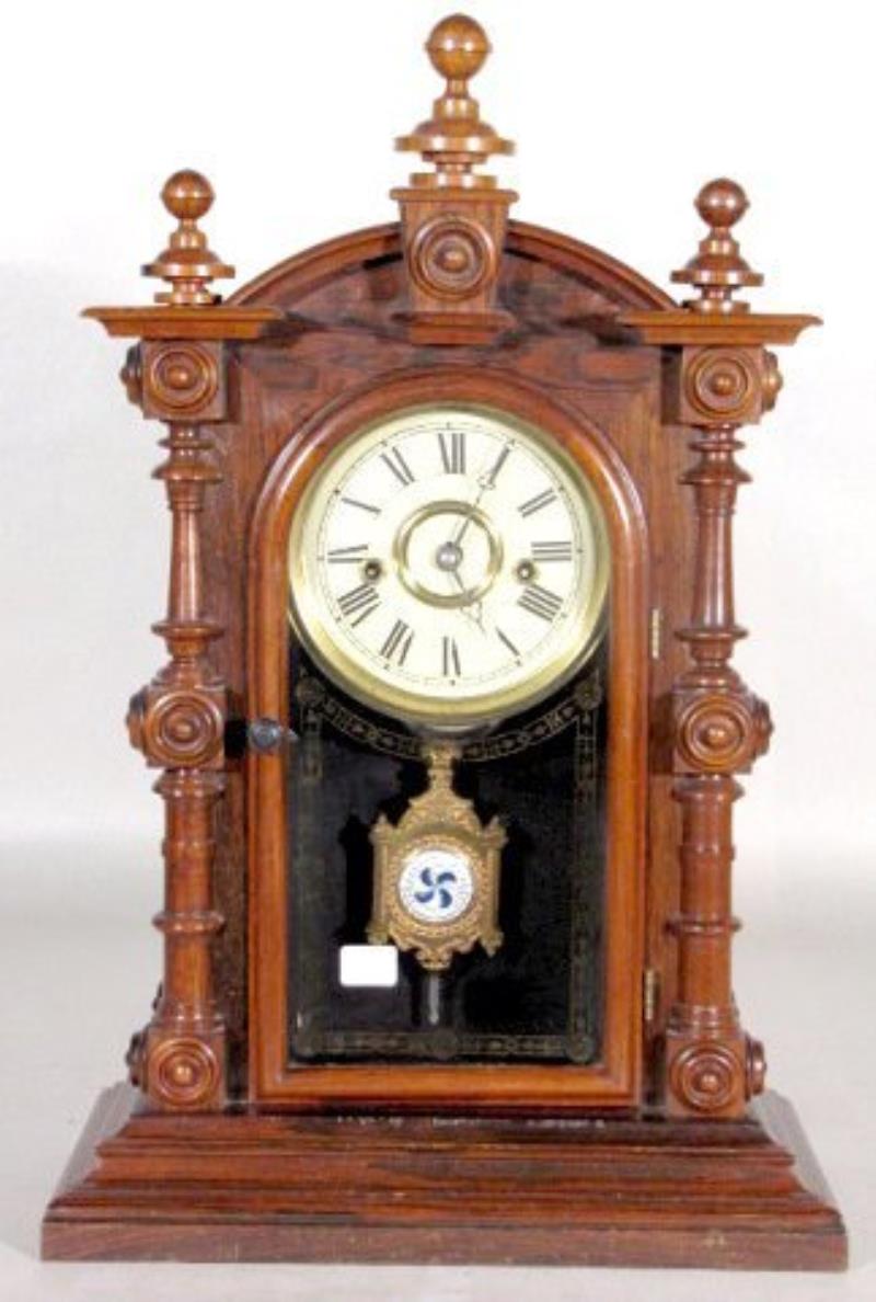 Welch Patti V.P. Mantel Clock, Rosewood & Veneer