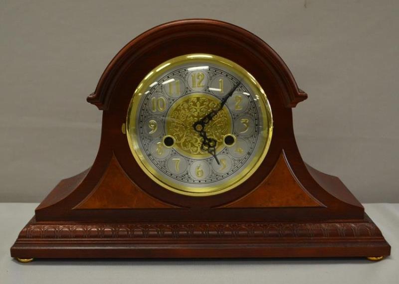 Modern T & S Tambour Mantel Clock