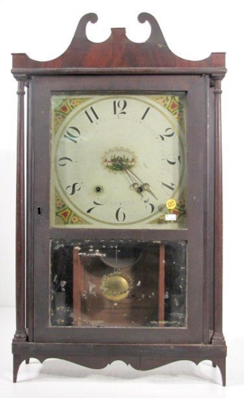 Mark Leavenworth Pillar & Scroll Clock