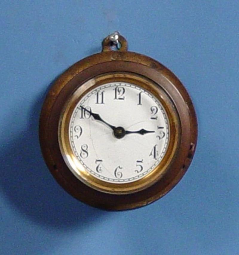 Waterbury Brass Engine Room Wall Clock