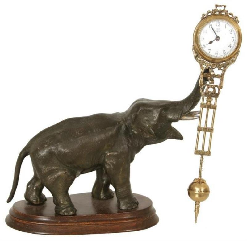 Junghans Figural Elephant Swinger Clock