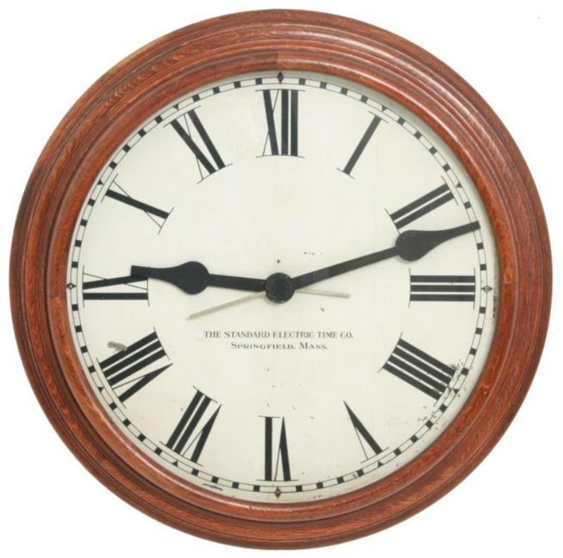 Standard Electric Time Co. Gallery Clock