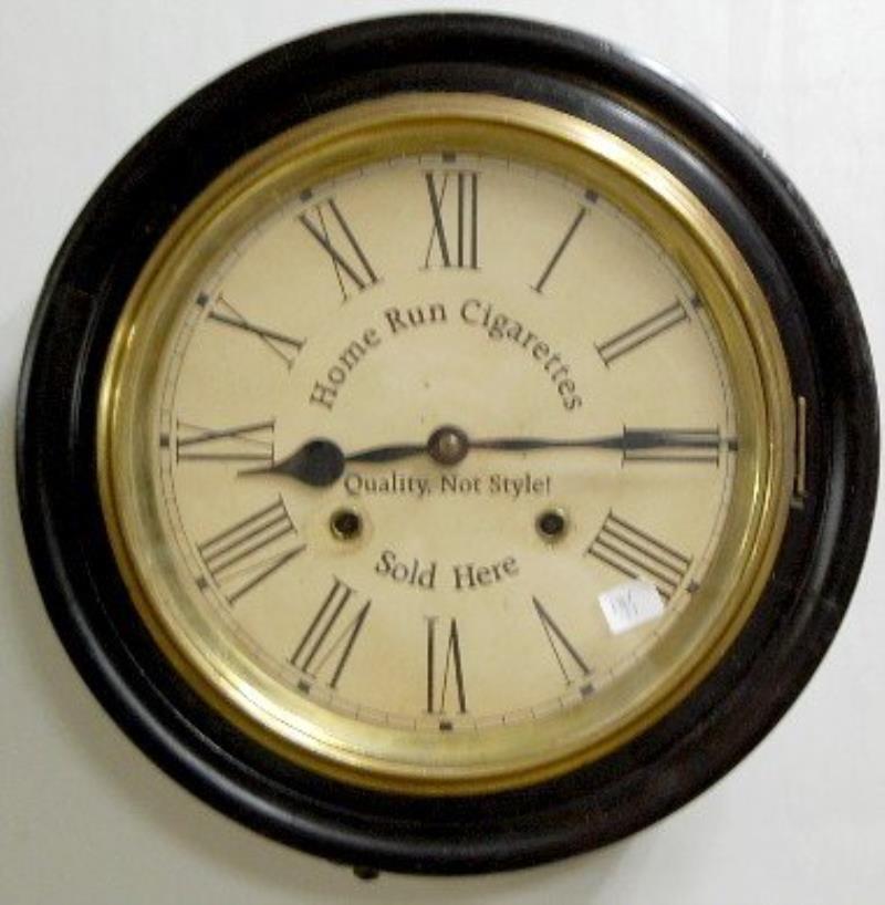 Home Run Cigarettes Advertising Gallery Clock