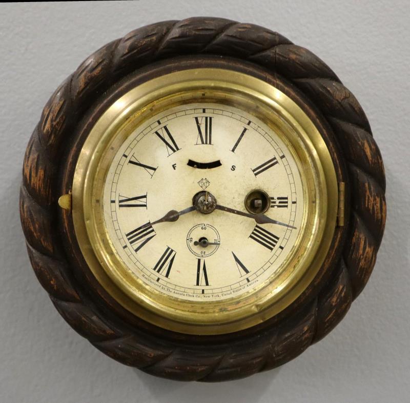 Ansonia Cable Lever Gallery Clock