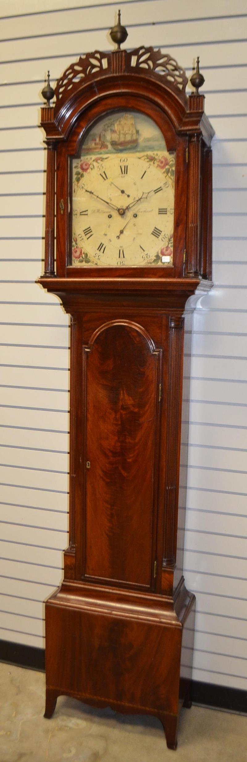 Antique D. Williams Early American Tallcase Clock