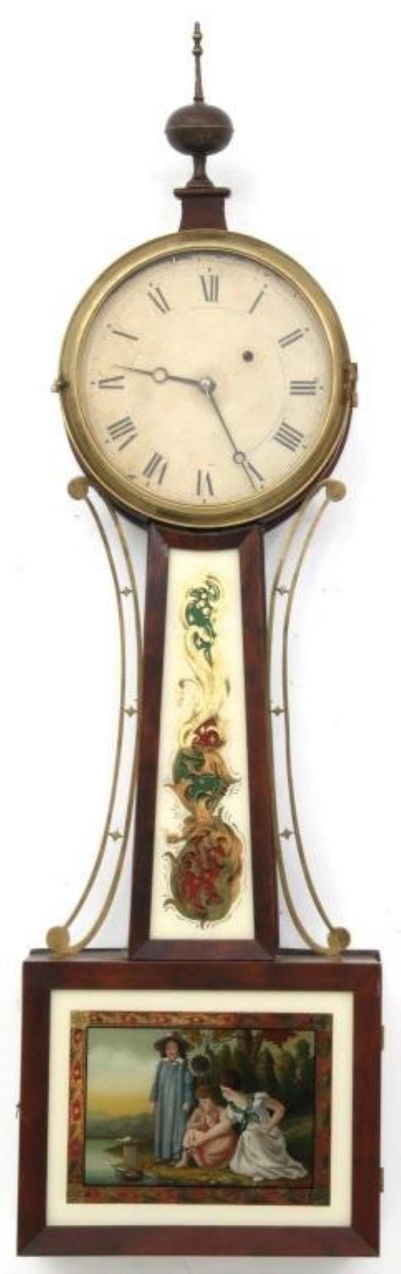 19th Century Weight Driven Banjo Clock