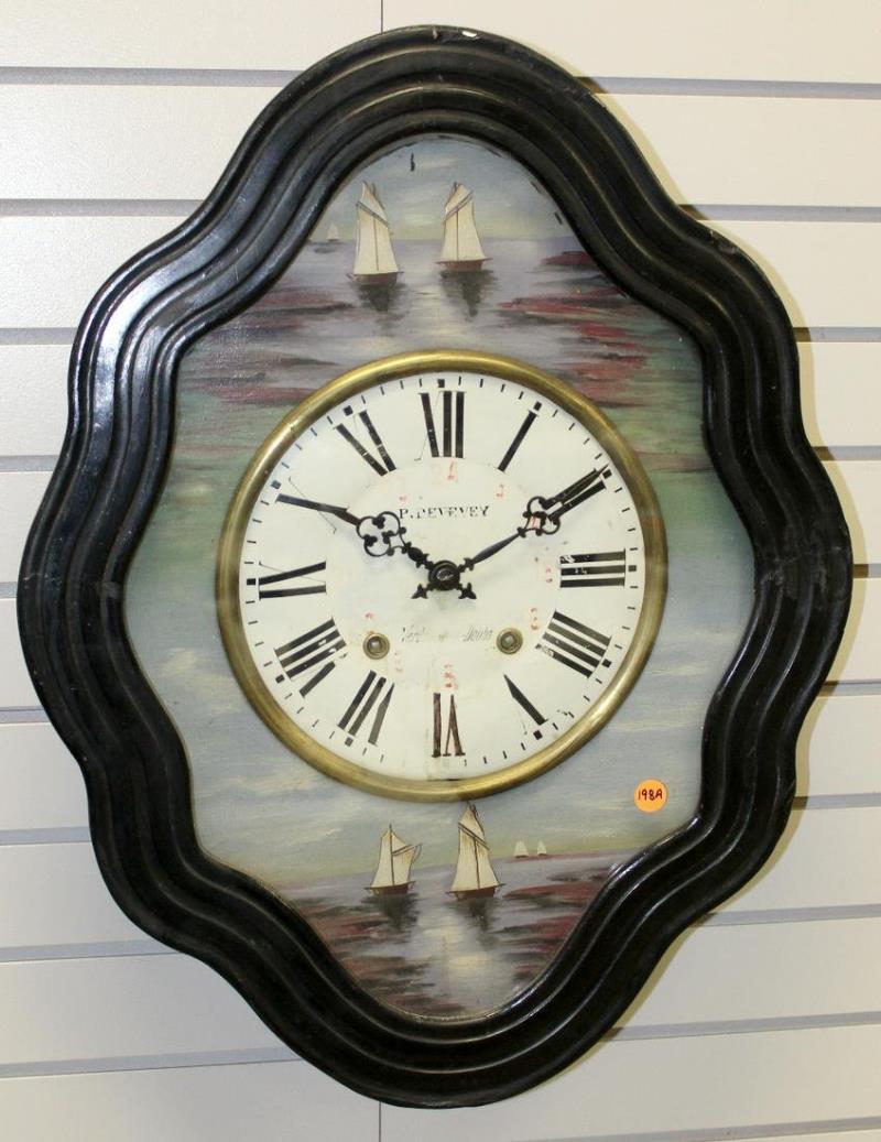 Antique French Bakers Wall Clock