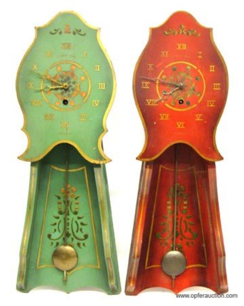 (2) GILBERT 8 DAY WALL CLOCKS