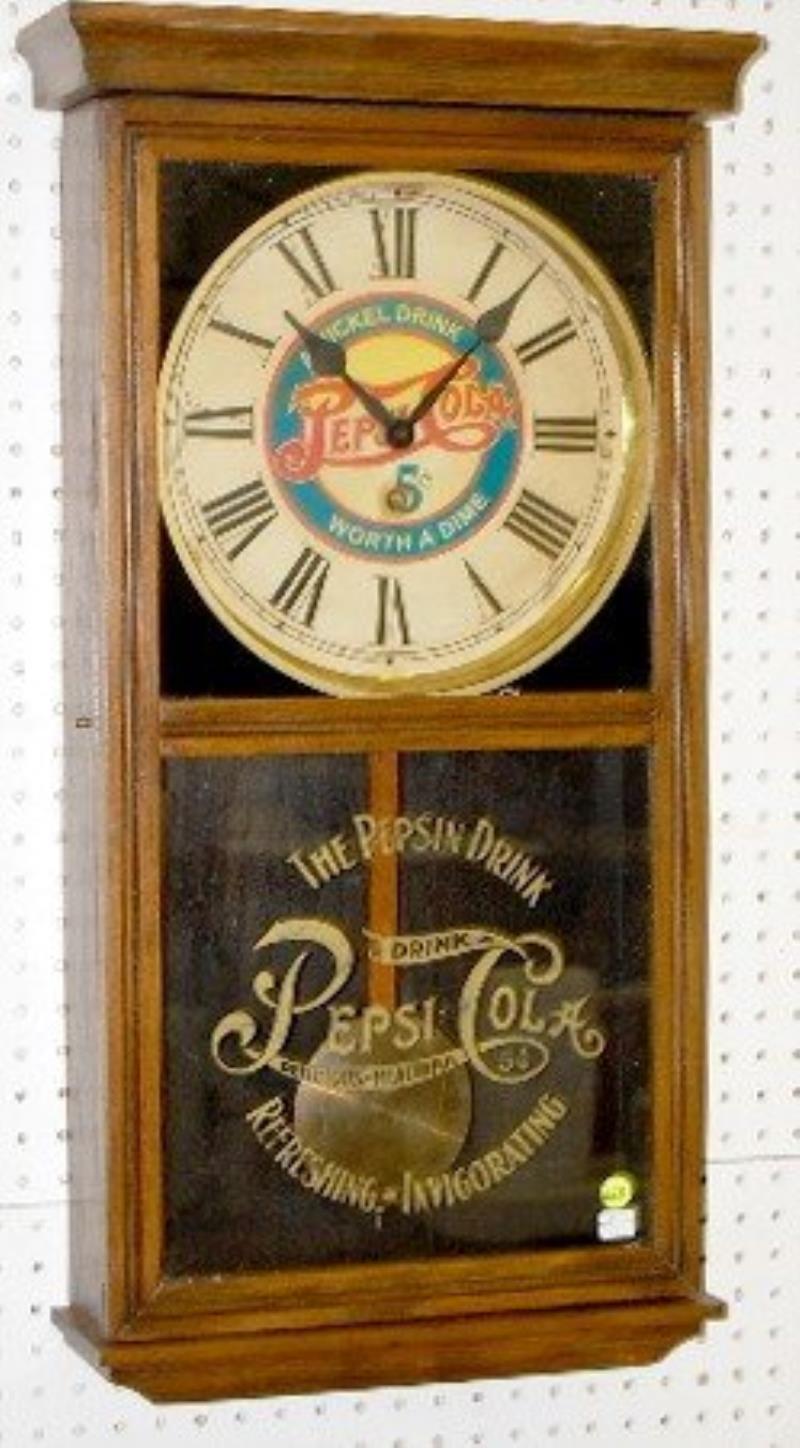 Gilbert Pepsi Cola Advertising Wall Clock