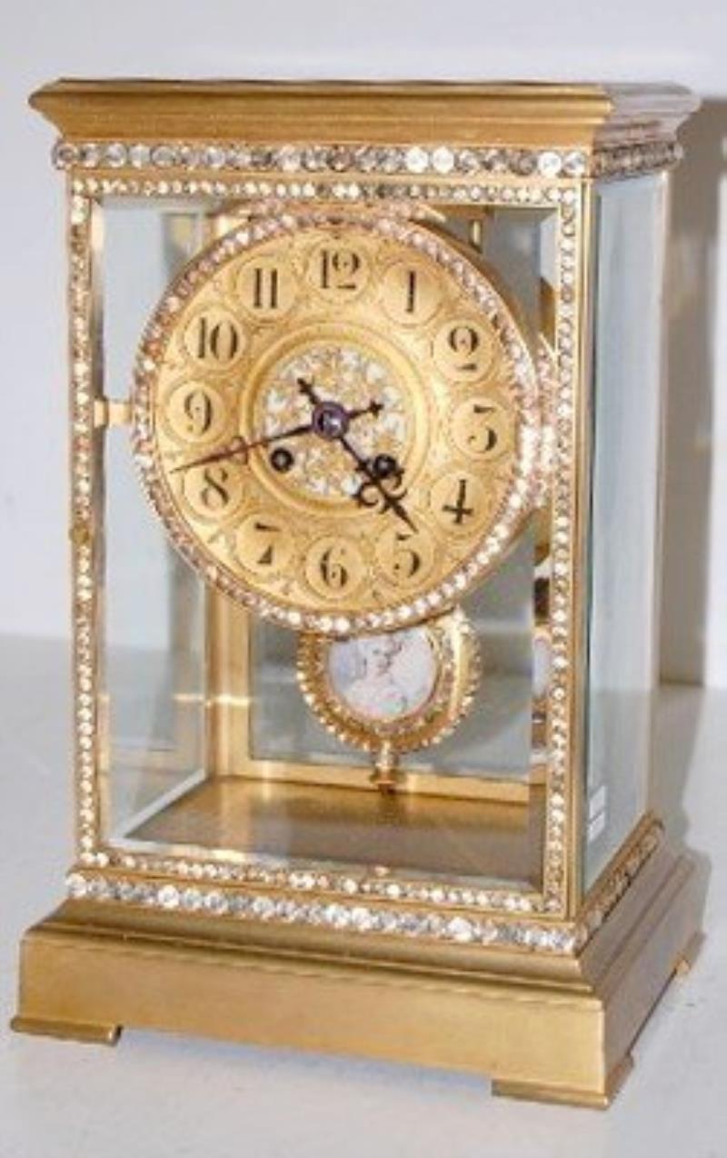 Bailey, Banks & Biddle Crystal Regulator Clock