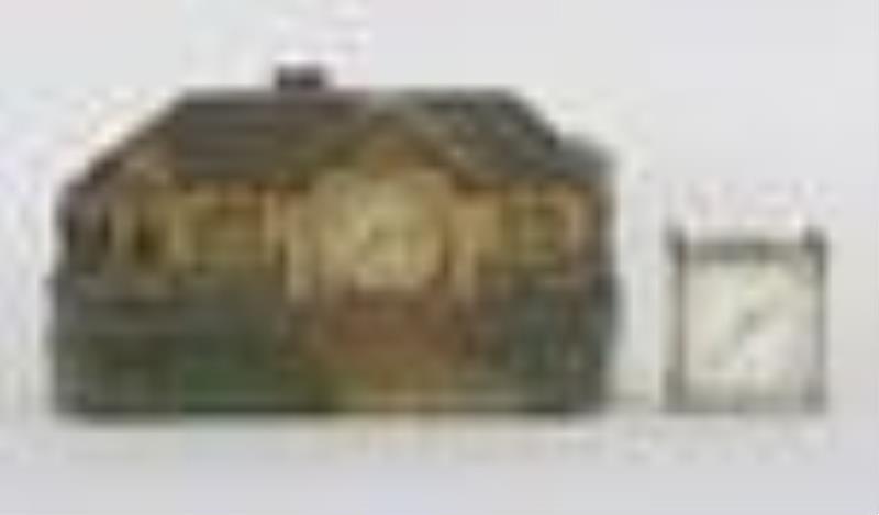 German miniature desk clock