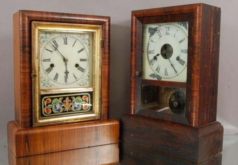 2 Early Shelf clocks in Rosewood cases.