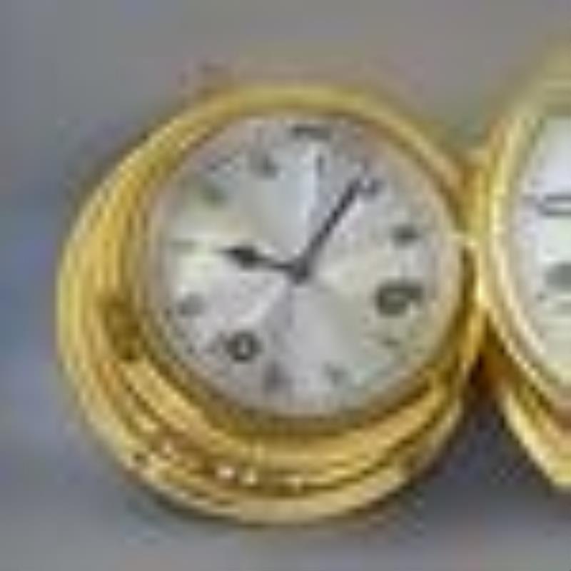 WEMPE & 2 more bell-clocks in round brass cases
