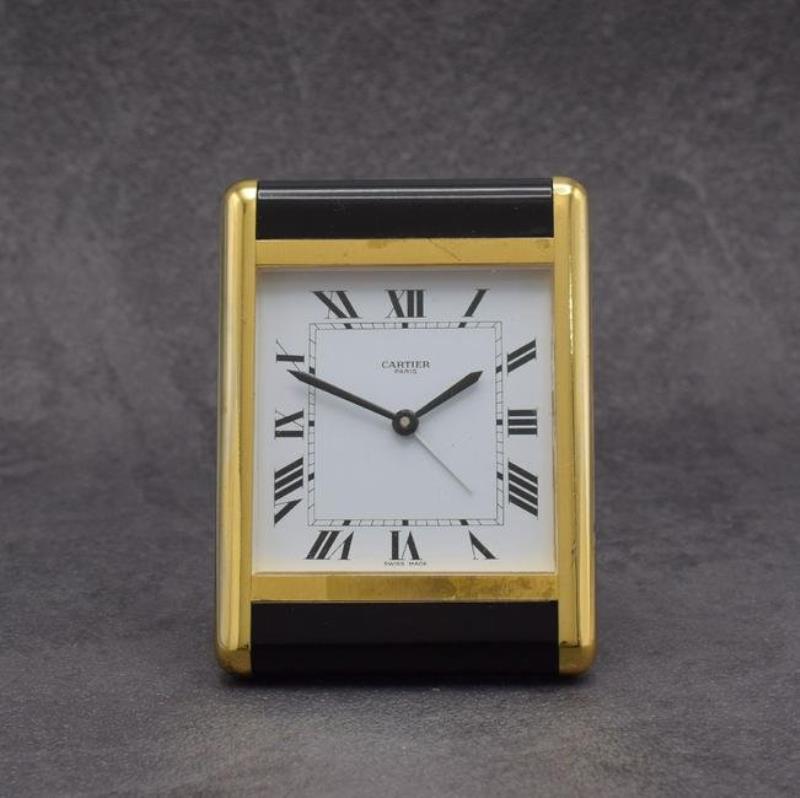 CARTIER Paris table alarm clock of the series Tank