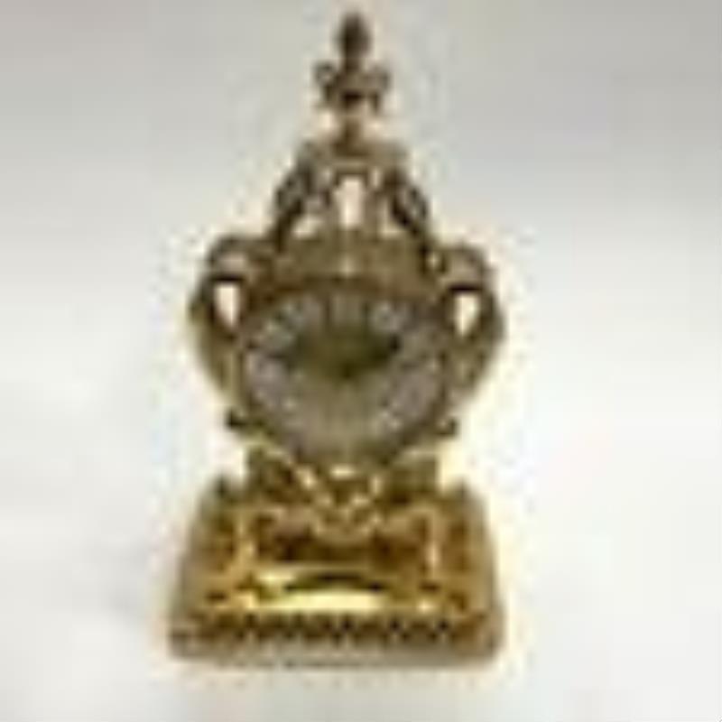 IMHOF high-grade gilt table clock with 1/2-hour strike