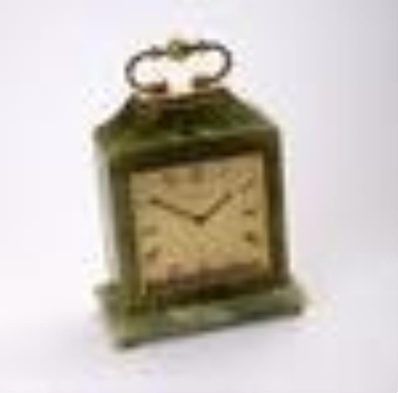 IMHOF very high-grade table clock with 1/2-hour strike