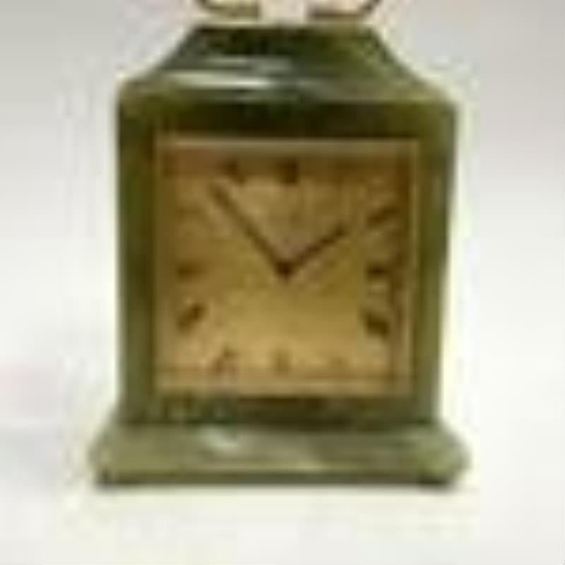 IMHOF very high-grade table clock with 1/2-hour strike