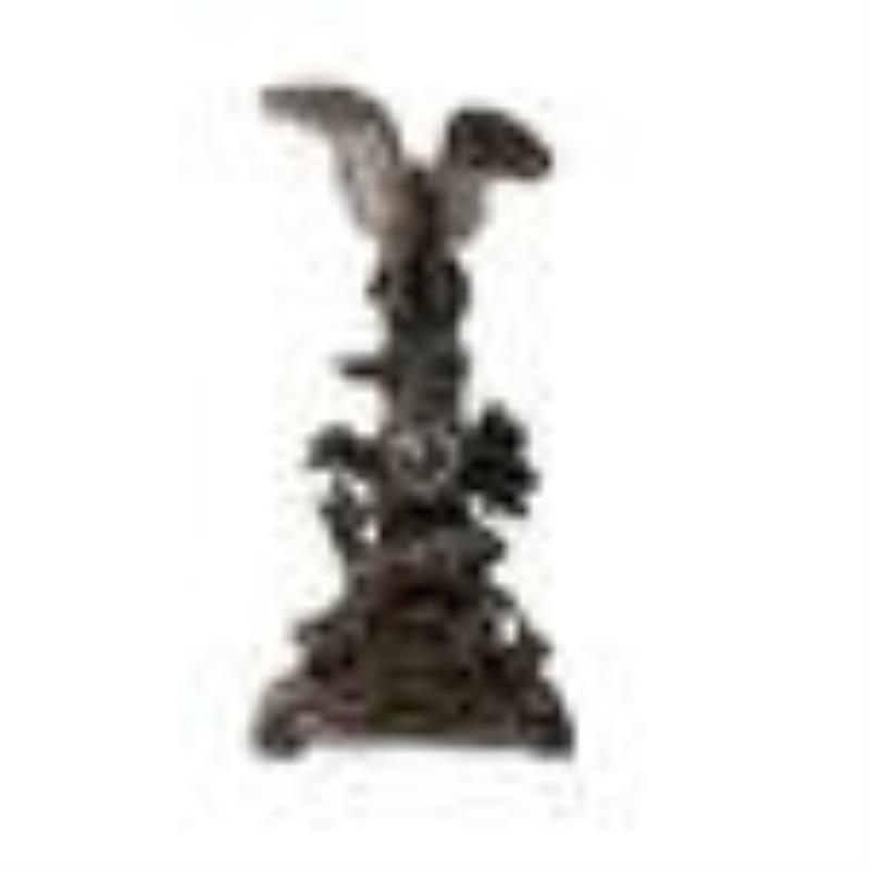 19th C Monumental Black Forest Eagle and Chamois Clock