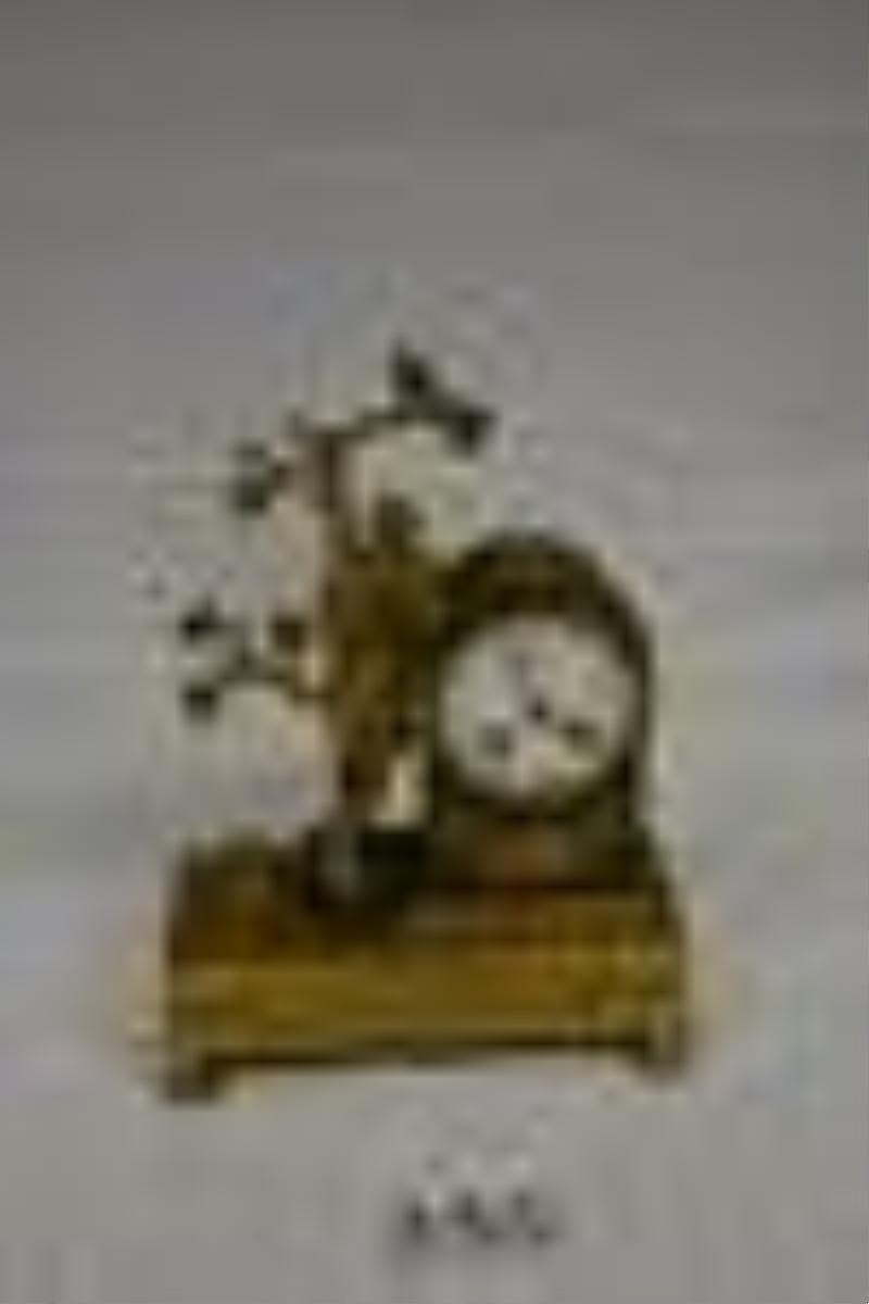 French Bronze Figural Mantle Clock