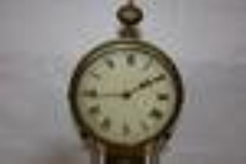 Banjo Clock with Reverse Painted Glass