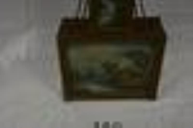 Banjo Clock with Reverse Painted Glass