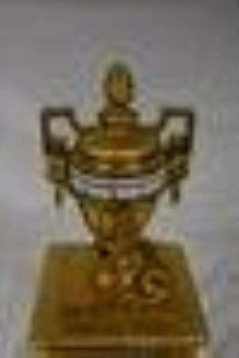 Rare French Bronze Rotary or Cercle Tournant Clock