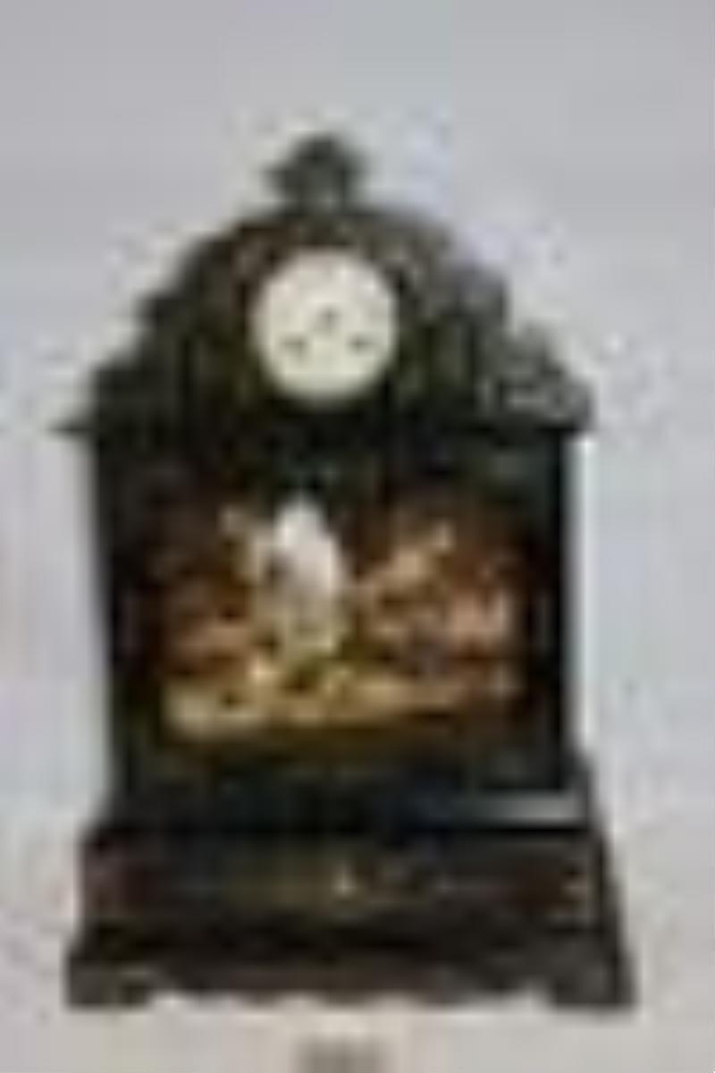 Rare French Animated Clock by Dargent