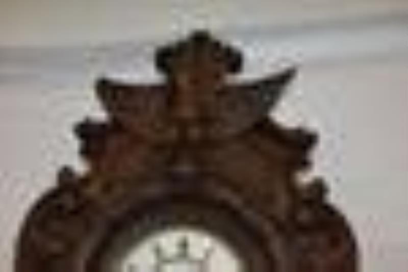 German Carved Case Wall Clock