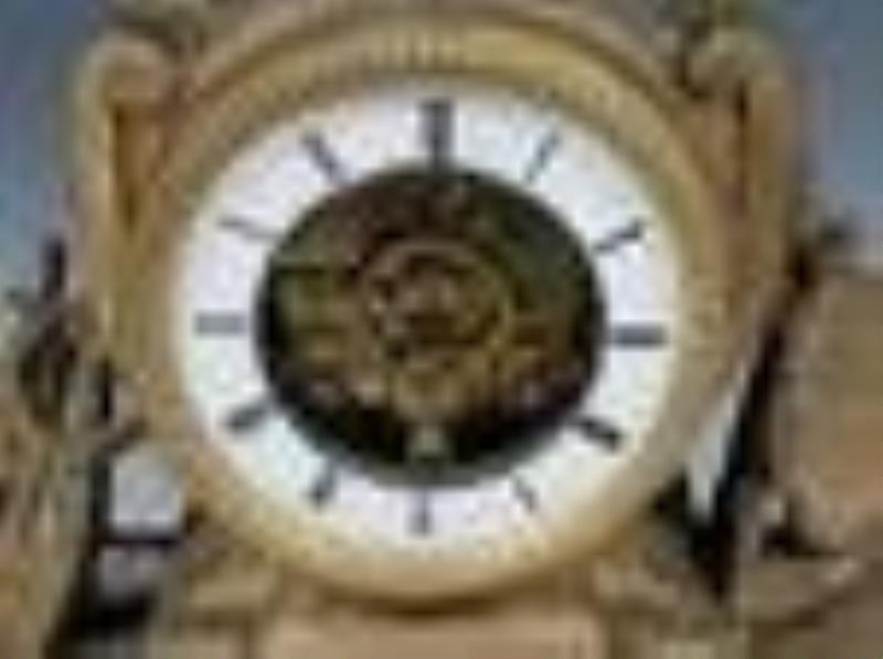 Brass Figural Shelf Clock