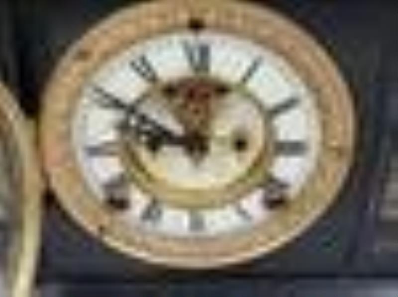 Ansonia Granite Mantle Clock