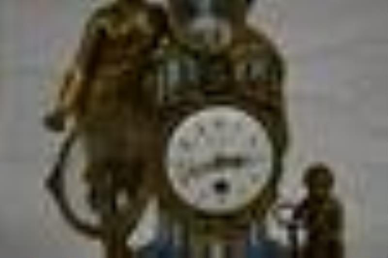 Excellent Figural French Mantle Clock