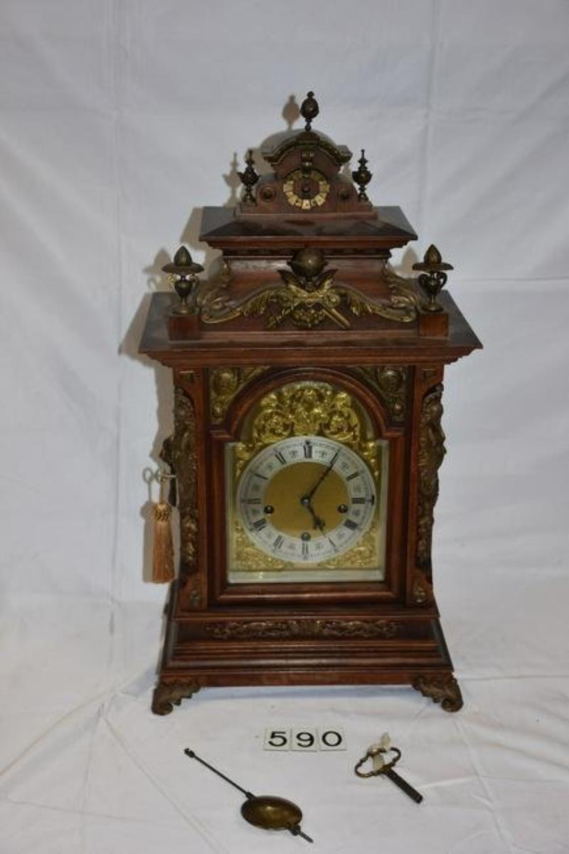 Excellent Bracket Clock with Brass appointments