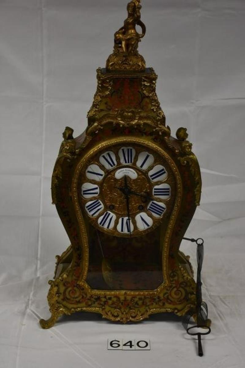 French Boulle Brass Shelf Clock