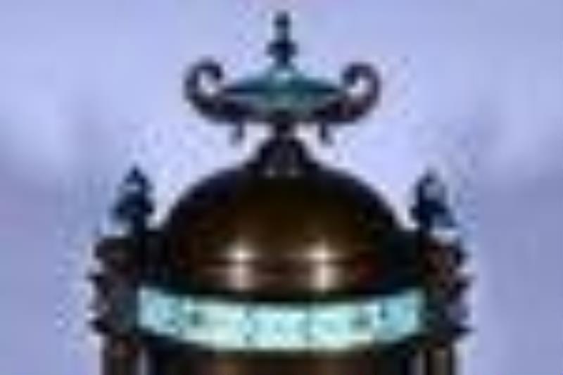 Qing Dynasty -Cloisonne Bronze Floral Mechanical Clock