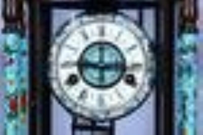 Qing Dynasty -Cloisonne Bronze Floral Mechanical Clock