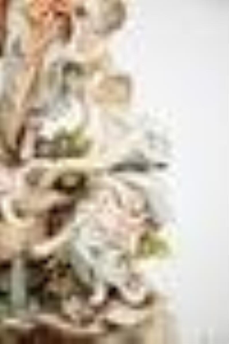 Meissen Porcelain Women with Cherubs Mantel Clock