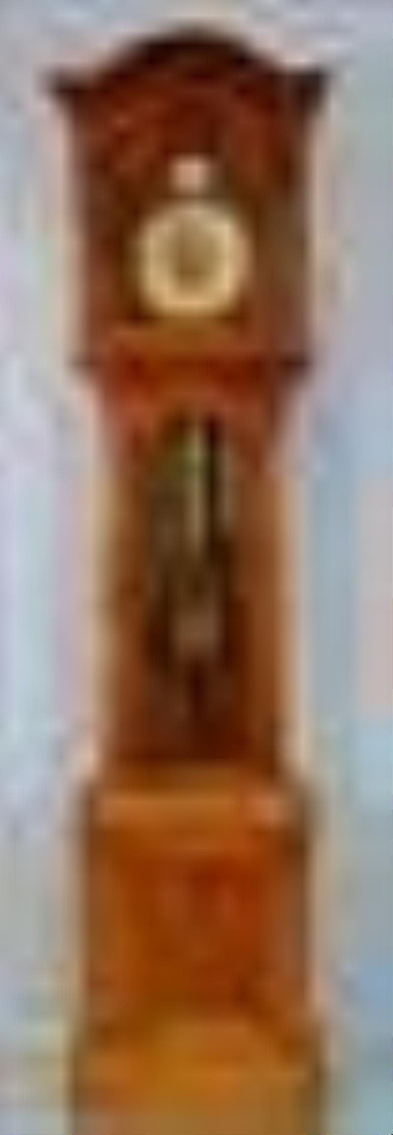German made mahogany grandfather clock