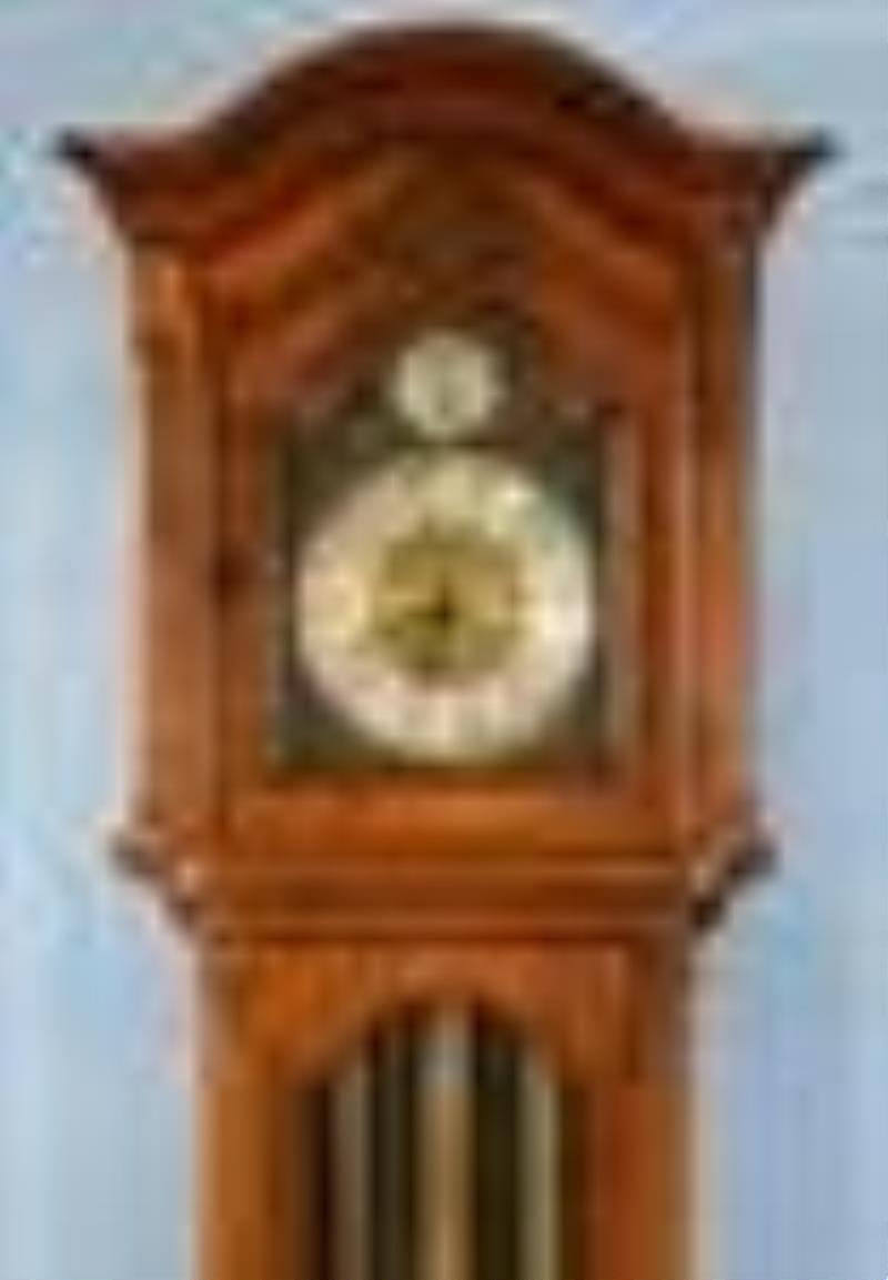 German made mahogany grandfather clock