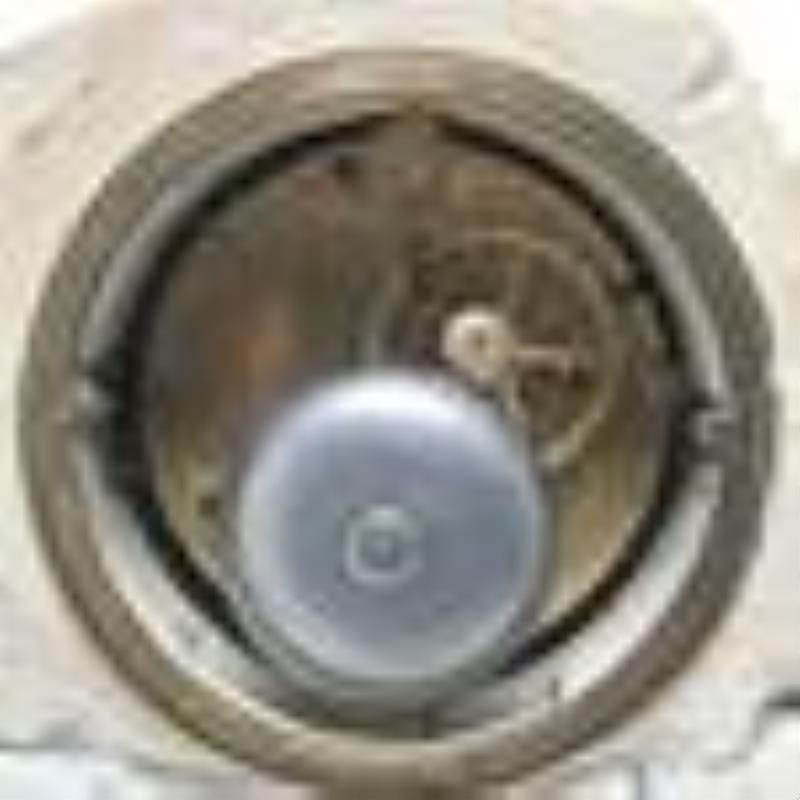 French Beaux Arts Bronze and Marble Mantel Clock.